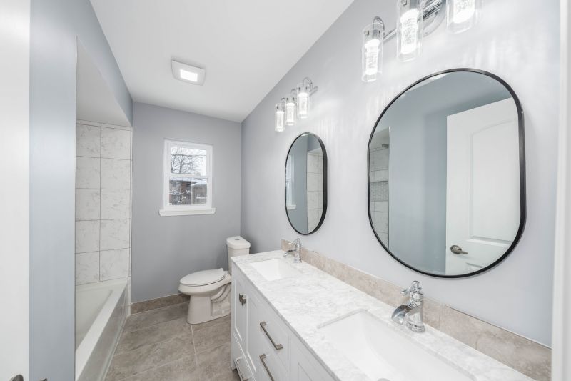Bathroom with Double Vanities